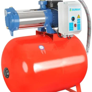 Sumak SYMH6-100/6 Yatay Kademeli Bina Hidroforu 100 Lt Tanklı